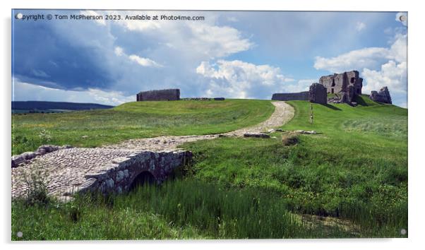 Duffus Castle: Testament of Medieval Might Acrylic by Tom McPherson