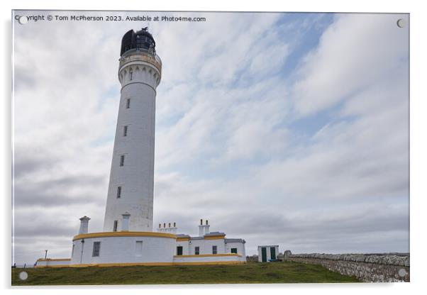 Covesea Lighthouse: Scotland's Timeless Beacon Acrylic by Tom McPherson