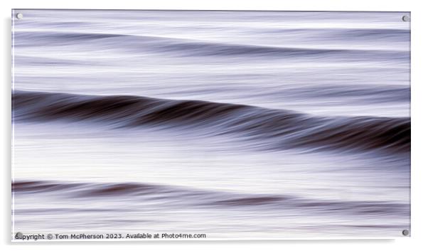 Dawn's Abstract Ocean Symphony Acrylic by Tom McPherson