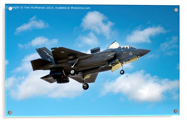Lockheed Martin's Stealth Combat Powerhouse Acrylic by Tom McPherson