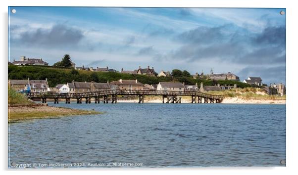 Iconic Old FootBridge at Lossiemouth Acrylic by Tom McPherson