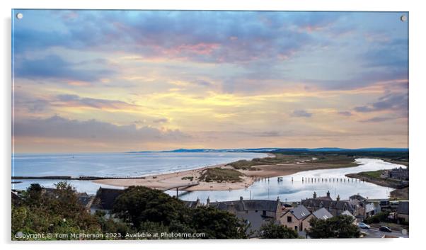 Dawn's Embrace at Lossiemouth Acrylic by Tom McPherson
