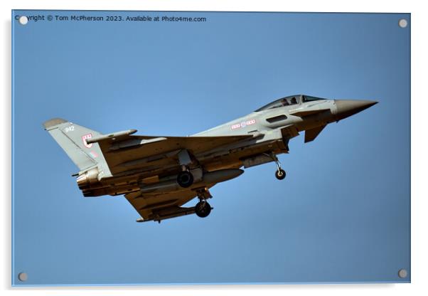 Eurofighter Typhoon: Sky Dominance Acrylic by Tom McPherson