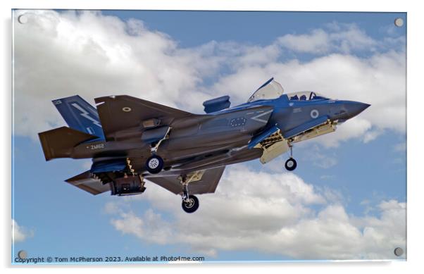 Lockheed's Stealth Warrior: F-35B Lightning II Acrylic by Tom McPherson