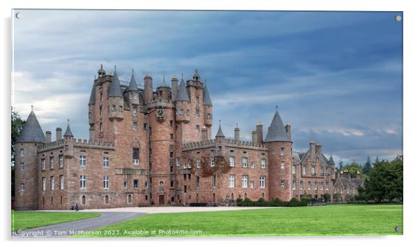Glamis Castle Acrylic by Tom McPherson