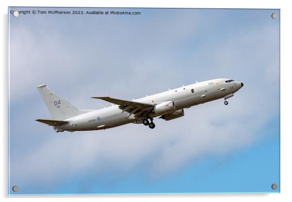 Boeing’s Poseidon MRA1 (P-8A) Acrylic by Tom McPherson