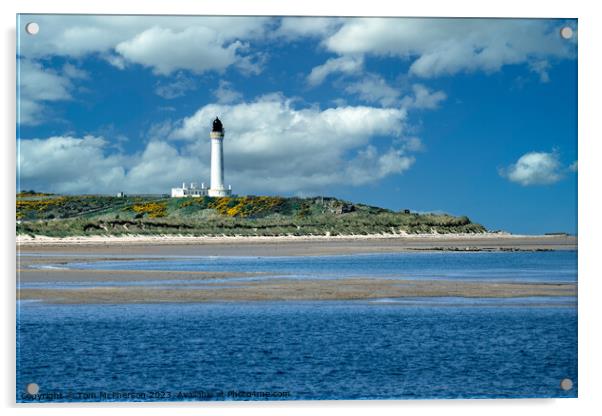 Lossiemouth West Beach Lighthouse Acrylic by Tom McPherson