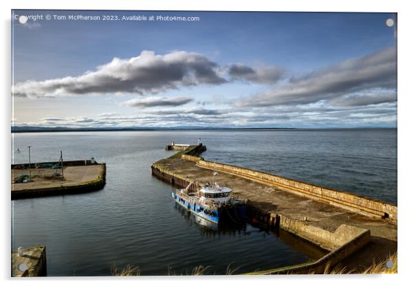 Burghead Harbour  Acrylic by Tom McPherson