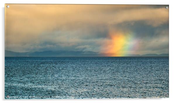 Firebow over Moray Firth Acrylic by Tom McPherson