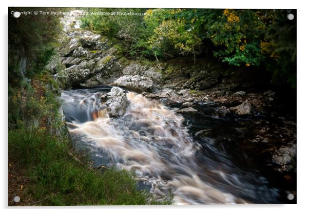 River Findhorn at Randolph's Leap Acrylic by Tom McPherson