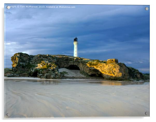 Covesea Lighthouse Acrylic by Tom McPherson