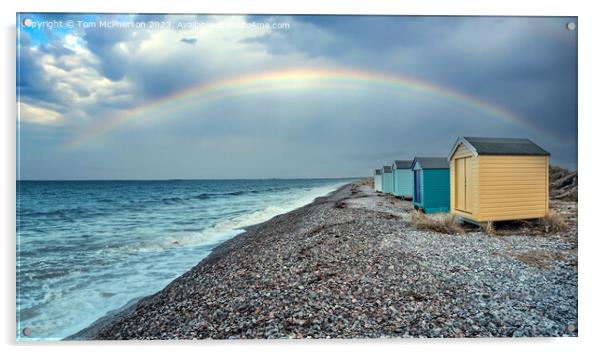 Rainbow at Findhorn Acrylic by Tom McPherson