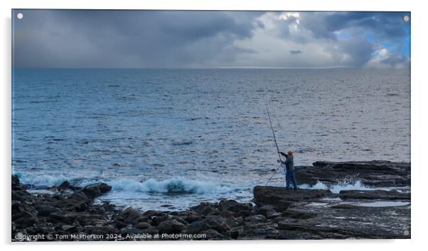 Moray Sea Angler Acrylic by Tom McPherson