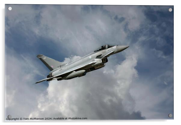 Eurofighter Typhoon Acrylic by Tom McPherson