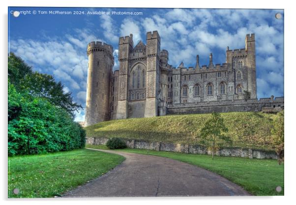 Arundel Castle Acrylic by Tom McPherson