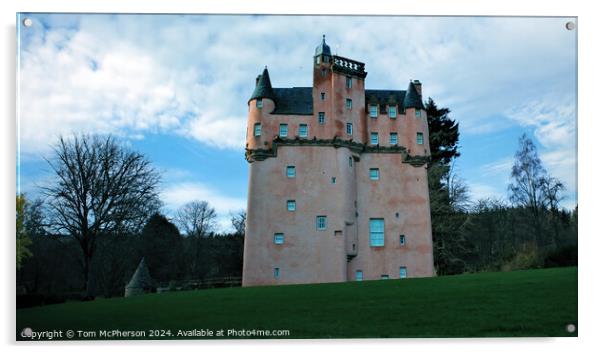 Craigievar Castle Acrylic by Tom McPherson