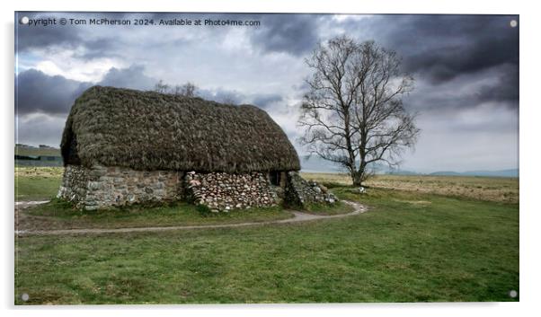 Leanach Cottage, Culloden Battlefield Acrylic by Tom McPherson