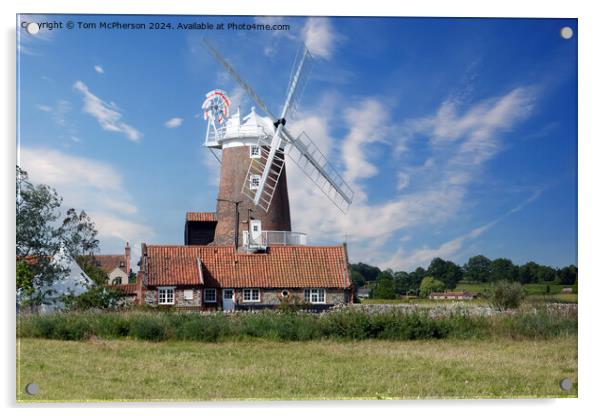 Cley Windmill Acrylic by Tom McPherson