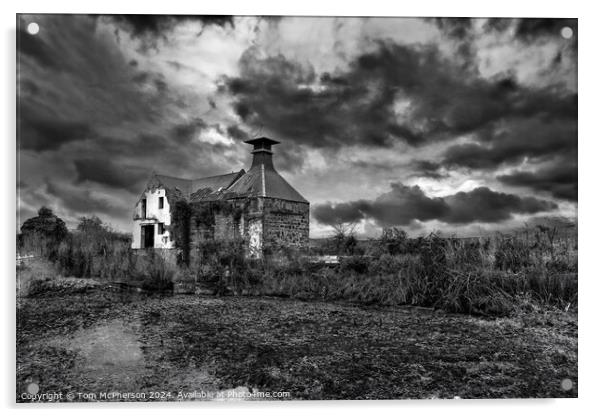 Derelict old Distillery Building in Elgin Acrylic by Tom McPherson