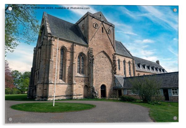 Pluscarden Abbey Acrylic by Tom McPherson