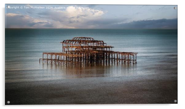 West Pier Brighton Acrylic by Tom McPherson