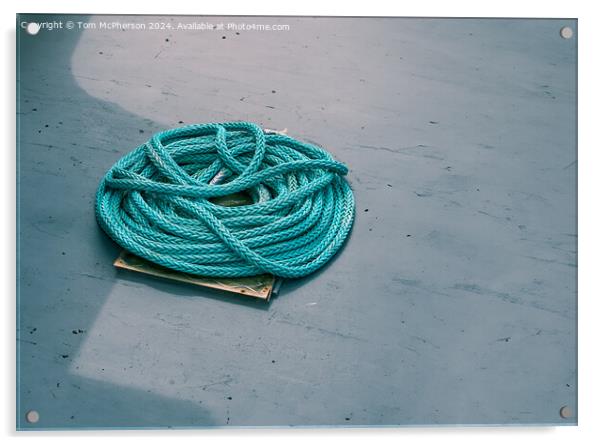 Blue Rope Acrylic by Tom McPherson