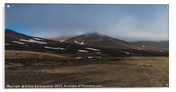Highlands of Iceland 4/5 Acrylic by Dalius Baranauskas