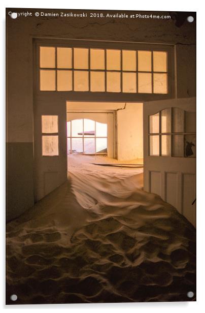Desert sand inundation Acrylic by Damien Zasikowski