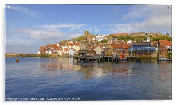 Whitby Harbour -3 Acrylic by Lisa Hands