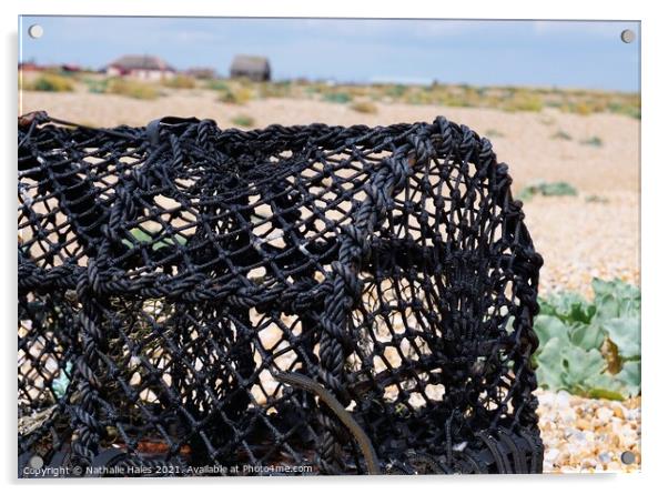 Dungeness Lobster Pot Acrylic by Nathalie Hales