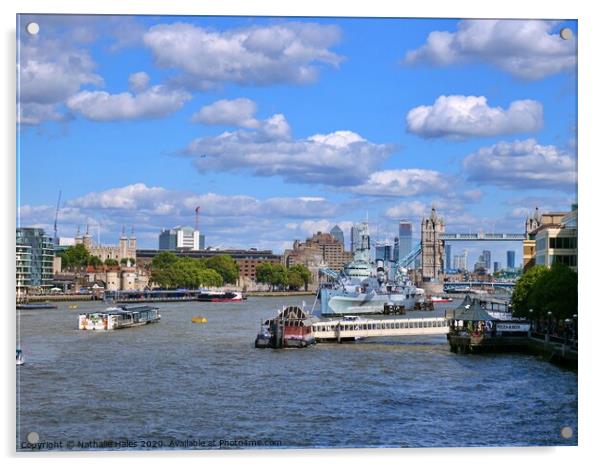 HMS Belfast Acrylic by Nathalie Hales