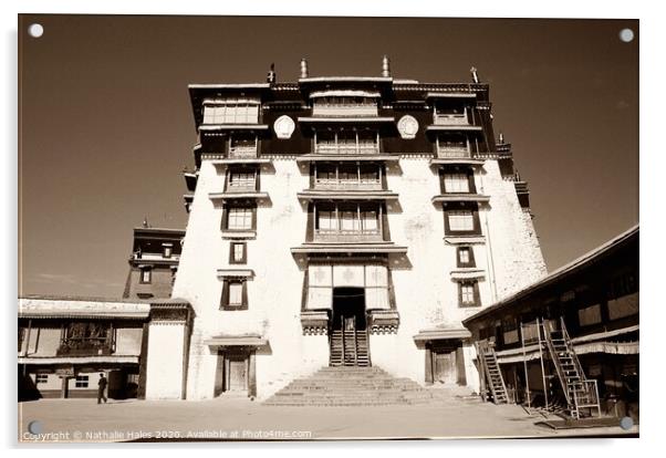 Potala Palace entrance, Lhasa Acrylic by Nathalie Hales