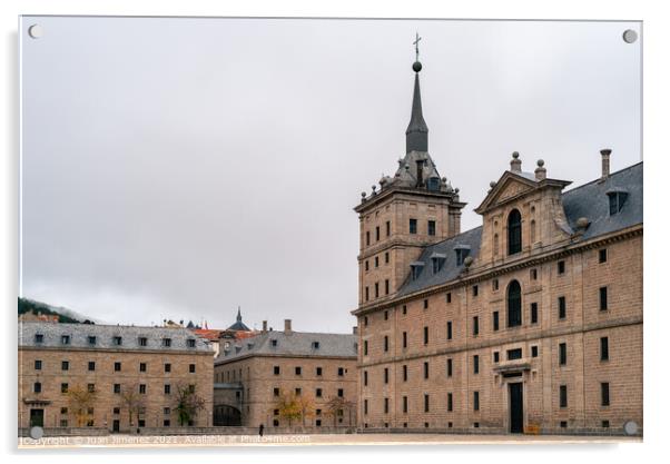 Monastery of El Escorial Acrylic by Juan Jimenez