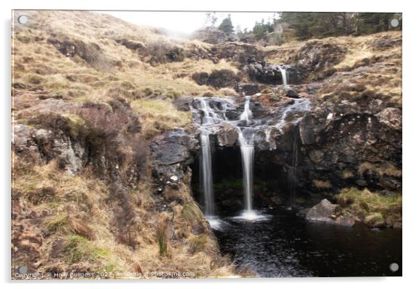 Aqua Oasis: Skye's Enchanting Fairy Pools Acrylic by Holly Burgess