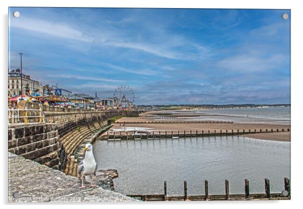 Bridlington's Coastal Charm Unveiled Acrylic by Holly Burgess