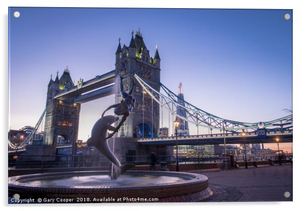 Tower Bridge London Acrylic by Gary Cooper