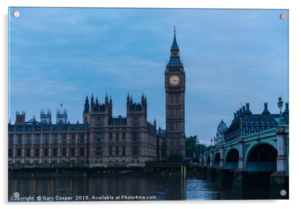 The Tower of Big Ben Acrylic by Gary Cooper