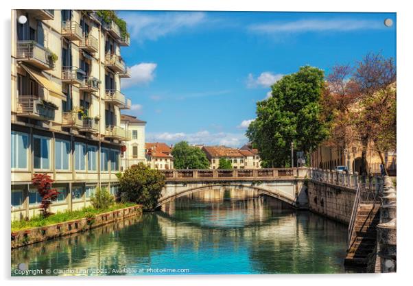 Treviso, city of water #4 Acrylic by Claudio Lepri