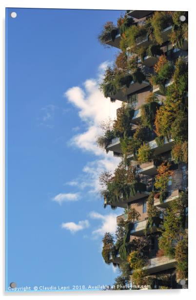Vertical garden with cloud Acrylic by Claudio Lepri