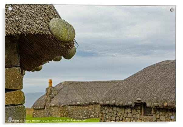 Kilmuir Museum of Island life, Isle of Skye Acrylic by Jenny Hibbert