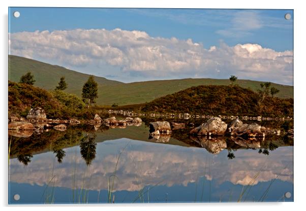 Loch Tuiia,  Acrylic by Jenny Hibbert