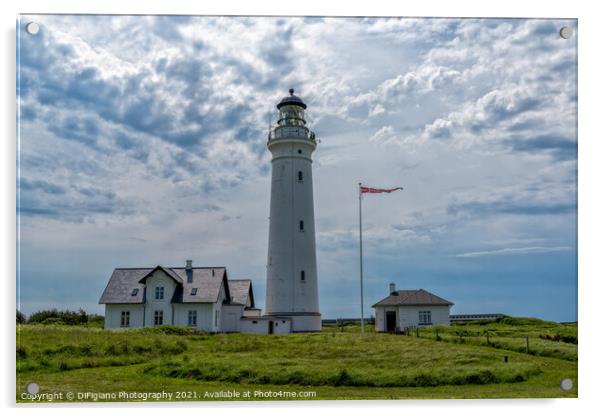 Hirtshals Lighthouse Acrylic by DiFigiano Photography