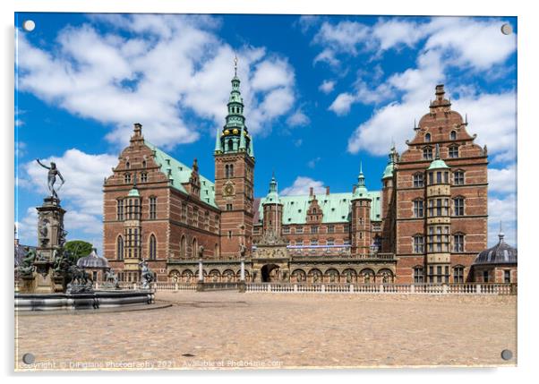 View of the Frederiksborg Castle Acrylic by DiFigiano Photography