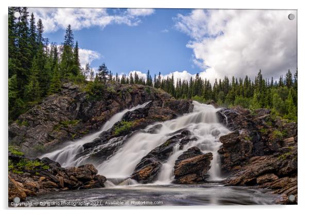 Fiskonfallet Falls Acrylic by DiFigiano Photography