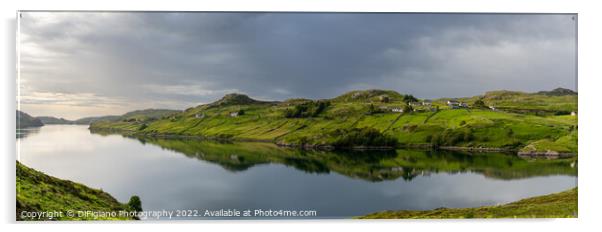 Loch Inchard Reflections Acrylic by DiFigiano Photography