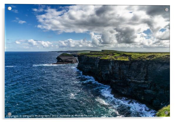 The Cliffs of Kilkee Acrylic by DiFigiano Photography