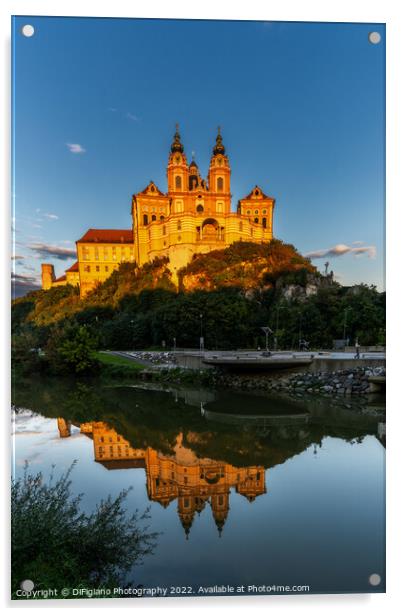Melk Abbey Evening Acrylic by DiFigiano Photography