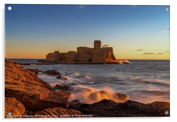 Fortezza di Le Castella Acrylic by DiFigiano Photography