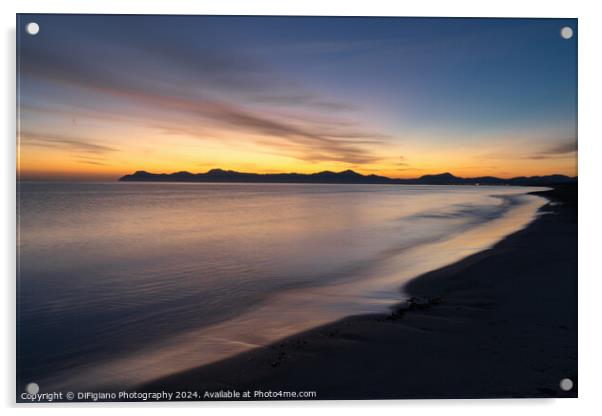 Playa del Muro Sunrise Acrylic by DiFigiano Photography