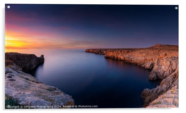 Menorca Sunset Acrylic by DiFigiano Photography